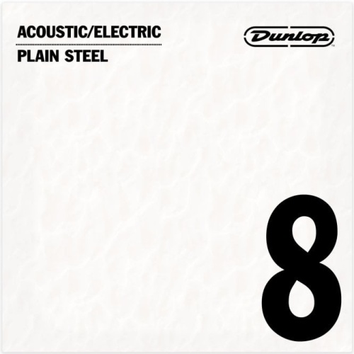 Dunlop DPS08 Acoustic/ Electric Plain Steel